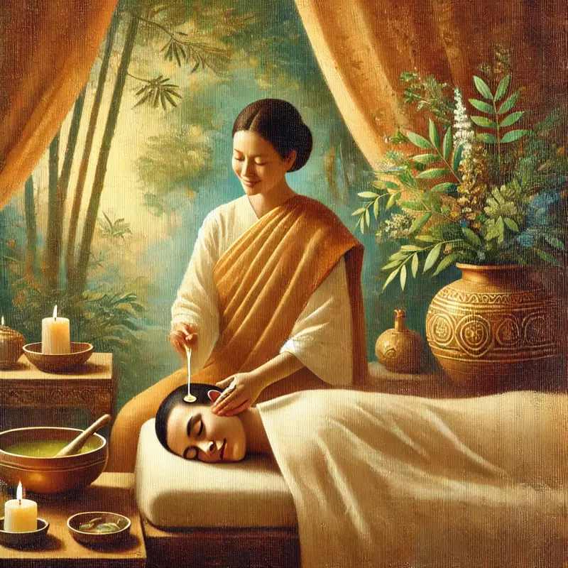 Full Body Massage with Shirodhara, Pinda Sweda, Steam Bath & Facial
